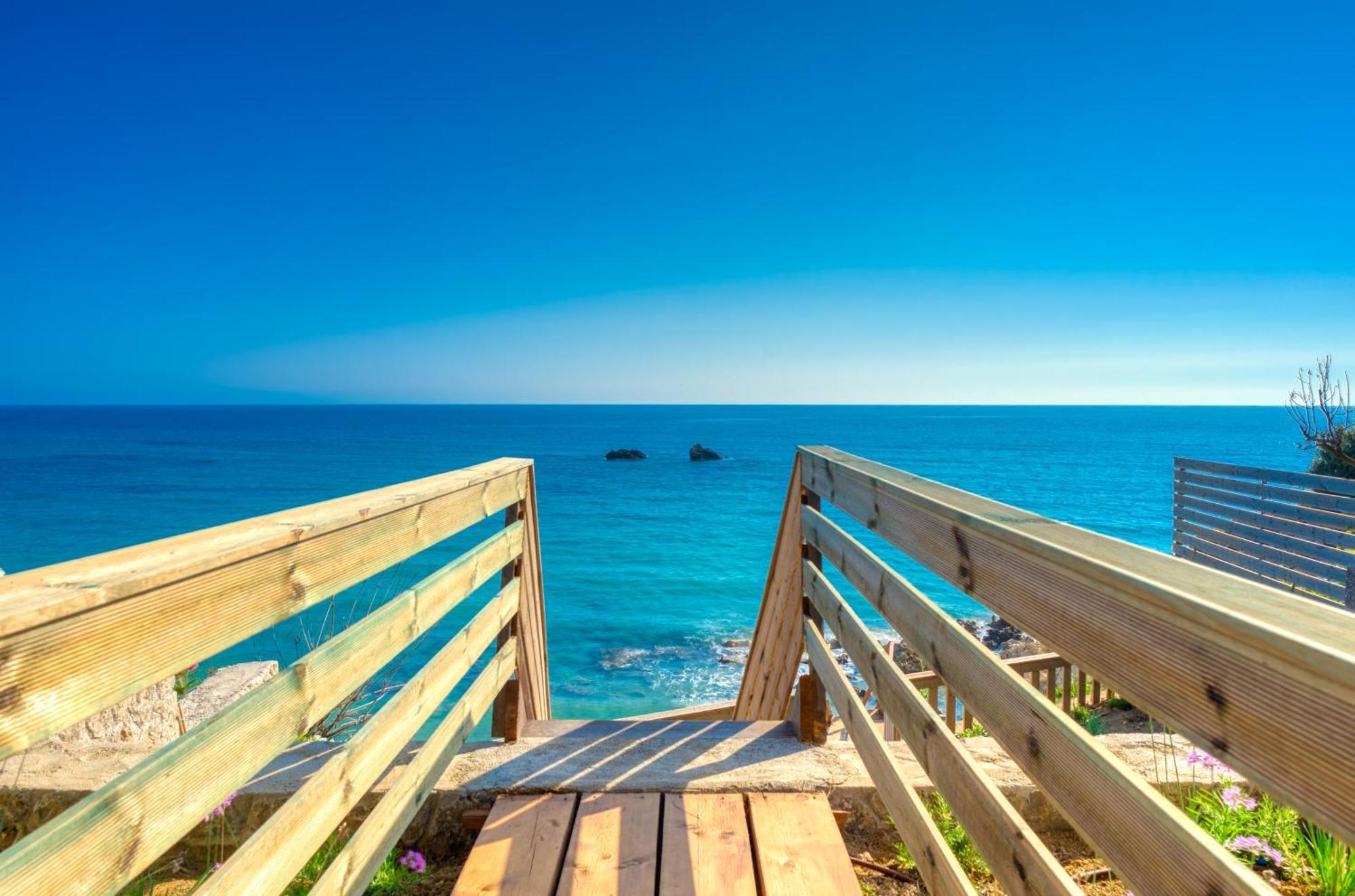 Villa Angela Agios Matthaios  Luaran gambar